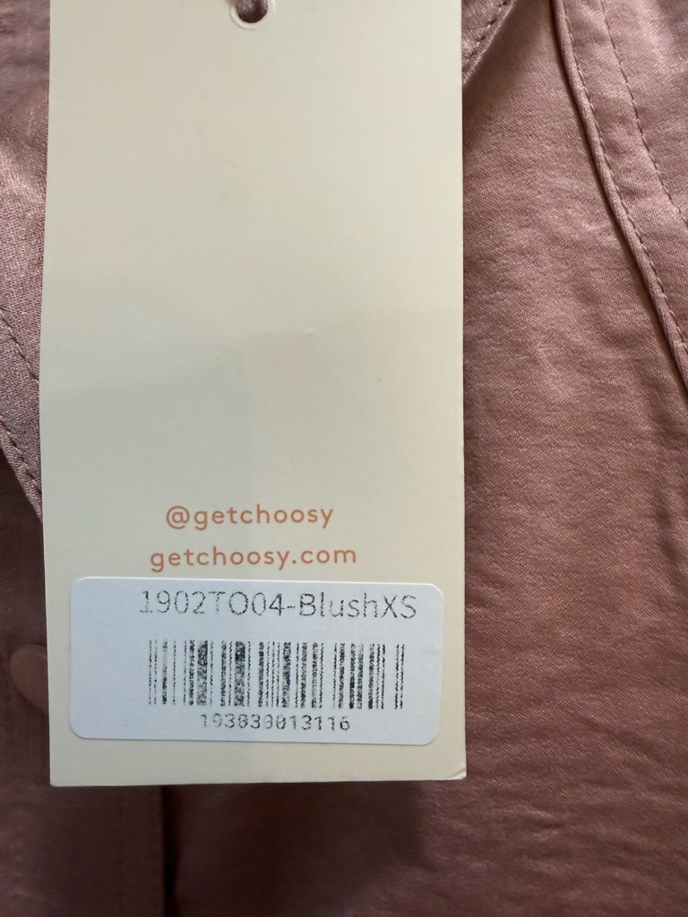 Choosü Dusty Rose Cropped Button-Up Top - Picture 2 of 2